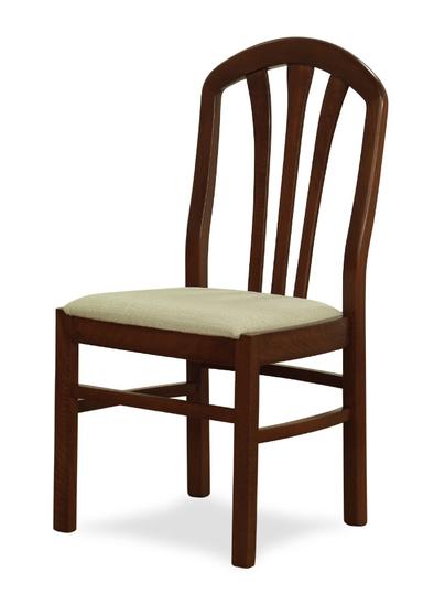 Sedia mod. 361 in legno di faggio, sedile imbottito.