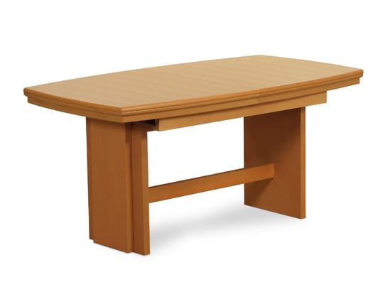 Tavolo mod. 660/35 in legno di faggio, dim. 160x100+50+50+50+50 cm. 