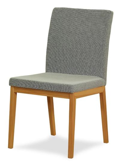 Sedia mod. 710/90 in legno faggio cuorato, imbottita, Design contemporaneo
