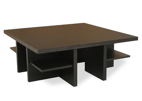 Tavolo mod. Zen Coffee in legno di rovere, dim. 100x100 cm altezza 35,5 cm.