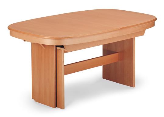Tavolo mod. 650/60 in legno di faggio, dim. 160x100+50+50+50+50 cm. 