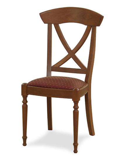 Sedia mod. Nadem-T I in legno di faggio, gamba tornita, sedile imbottito.